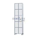 Ver imagem 1 de Armário Roupeiro De Aço 10 Portas Para Vestiário Branco