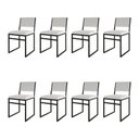 Ver imagem 1 de Kit 8 Cadeiras de Jantar Industrial Isa Assento Corino Branco