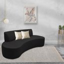 Ver imagem 2 de Sofá 3 Lugares 180cm Mônaco Corano Preto - Nexta Casa
