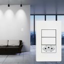 Ver imagem 6 de 2 Int Simples + 1 Tomada 10a 4x2 Infiniti Margirius Cor:branco