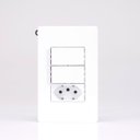 Ver imagem 1 de 2 Int Simples + 1 Tomada 10a 4x2 Infiniti Margirius Cor:branco