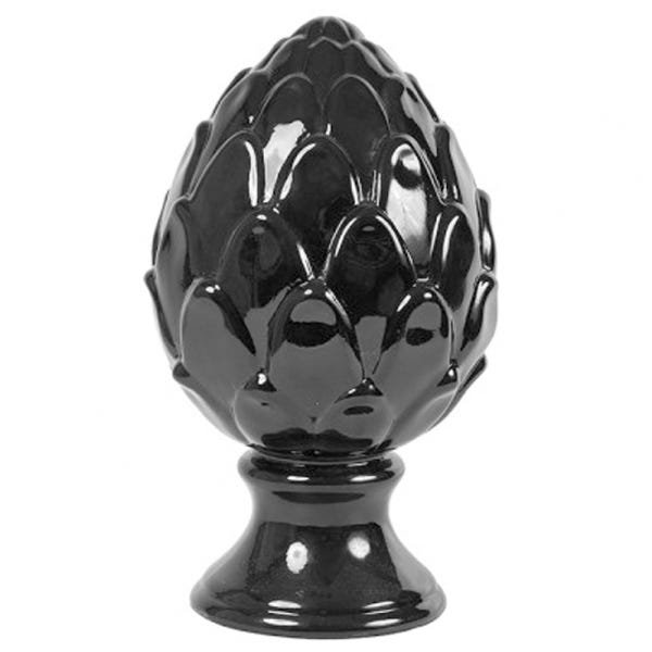 Pinha Decorativa Encanto Elegance em Cerâmica - Black - 1