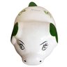 Cofre Porquinho em Cerâmica Decorativo de Moedas - Verde - 2