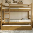 Ver imagem 4 de Cama Treliche Solteiro 188x88cm com Escada Fixa Luca Imbuia B11 - Mpozenato