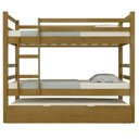 Ver imagem 5 de Cama Treliche Solteiro 188x88cm com Escada Fixa Luca Imbuia B11 - Mpozenato