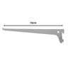 Kit 24 Cantoneiras Mão Francesa Reforçada para Trilhos 15cm - 2