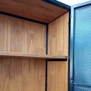 Ver imagem 7 de Aparador Alto com 2 Portas de Chapas - Estilo Industrial - Ferro e Madeira