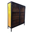 Ver imagem 4 de Aparador Alto com 2 Portas de Chapas - Estilo Industrial - Ferro e Madeira