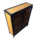 Ver mais imagens de Aparador Alto com 2 Portas de Chapas - Estilo Industrial - Ferro e Madeira