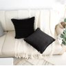 Kit 2 Capas P/ Almofada em Pelucia Wave Soft - 43x43 Cm Preto - 4