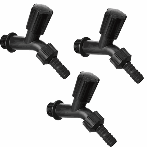 Torneira Plástica Simples Para Jardim e Tanque 1/2" | Utilimix | Kit 03 Un