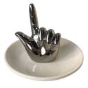 Ver imagem 1 de MINI PRATO DECORATIVO DE CERAMICA MAO 12,5CM X 9,5CM