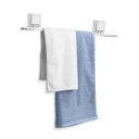 Ver imagem 3 de Porta Toalha Banho Cromado Fosco Fixa Bem 3m Toalheiro