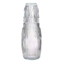 Ver imagem 3 de Kit Jarra 1lt Moringa com Copo 200ml Vidro Água Suco