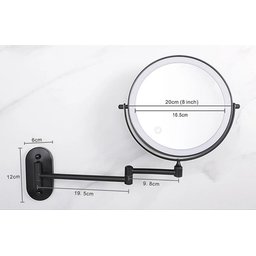 Espelhos Maquiagem 10x 1 com Led Articulado Luz Grande Rvnovidades Espelho Aumento Iluminado Articul - 6