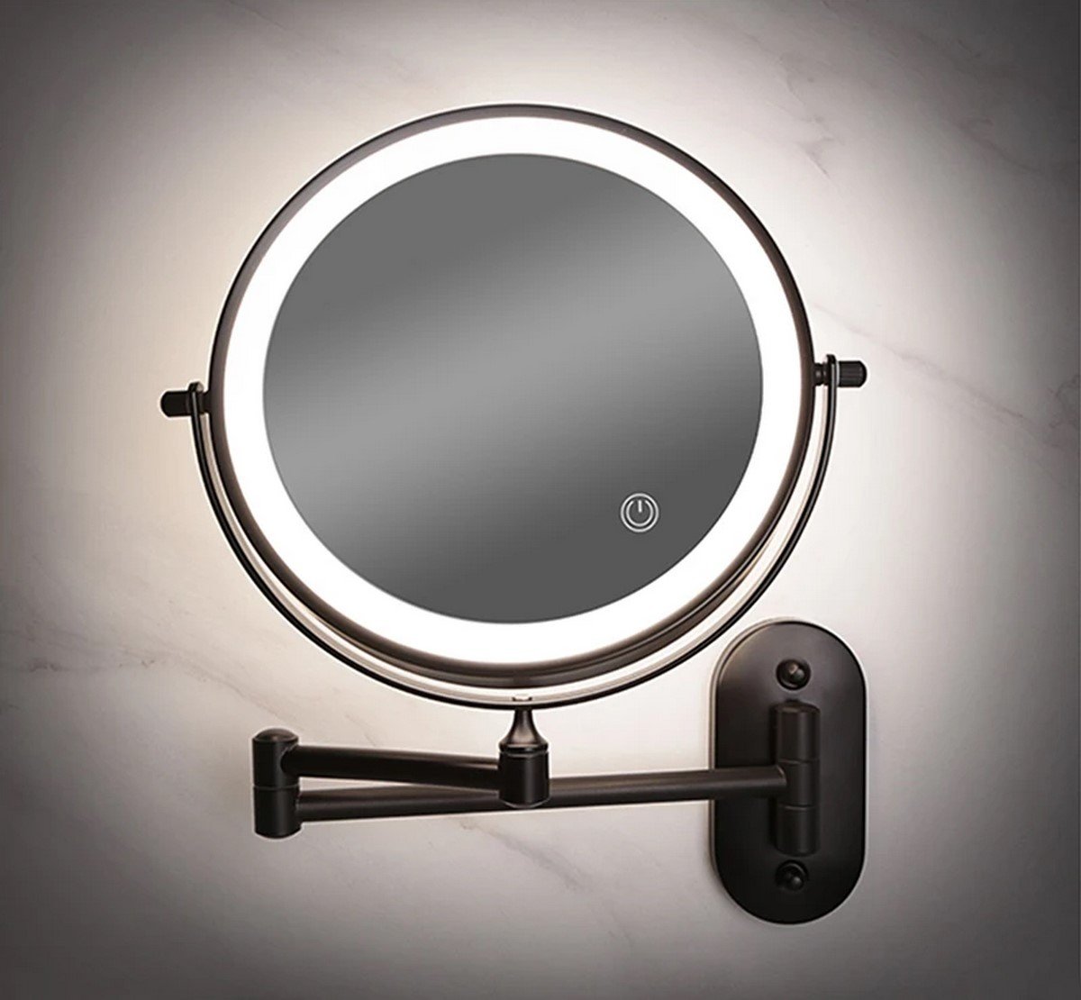 Espelhos Maquiagem 10x 1 com Led Articulado Luz Grande Rvnovidades Espelho Aumento Iluminado Articul - 2