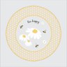 Prato de Bolo Infantil Redondo Abelha Sobremesa 29cm - 1