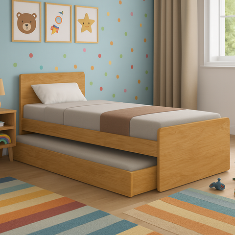 Bicama Luna Solteiro Bibox Reforçada Cama Infantil Auxiliar:cinamomo