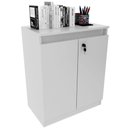 Ver imagem 6 de Balcão para Escritório 2 Portas com Chave Pequeno Branco