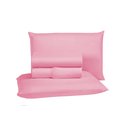 Ver imagem 1 de Kit Jogo de Lençol Super King 4 Peças 400 Fios Poliéster Padrão com Elástico e Virol:rose