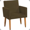 Ver imagem 3 de Kit Namoradeira Decorativa Para Sala Nina + 4 Poltronas Para Recepção Manicure Suede