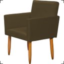 Ver imagem 4 de Kit Namoradeira Decorativa Para Sala Nina + 4 Poltronas Para Recepção Manicure Suede
