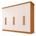 Ver imagem 2 de Guarda-Roupa 6 Portas 6 Gavetas Leblon Off White/Cinamomo
