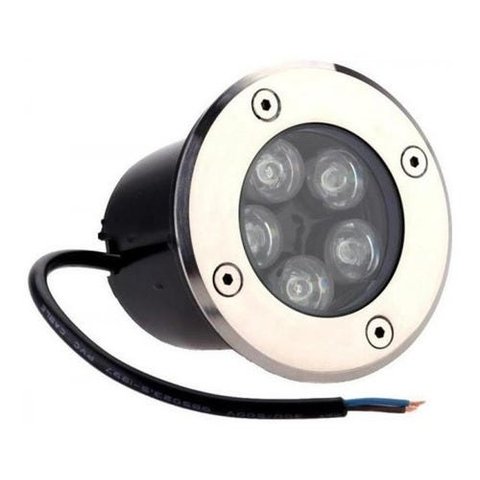 Balizador Blindado Spot Led de Chão solo Piso Jardim 5w Embutir - Branco Quente