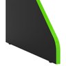 Mesa Gamer Ovni para Até 2 Monitores com 3 Nichos Preto/Verde - 6