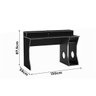Mesa Gamer Ovni para Até 2 Monitores com 3 Nichos Preto/Verde - 8