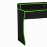 Mesa Gamer Ovni para Até 2 Monitores com 3 Nichos Preto/Verde - 4