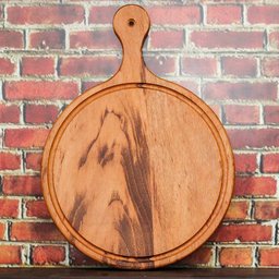 Tábua para Polenta Pizza Carne - Multiuso - 40cm - Madeira Nobre - 5