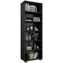 Ver imagem 1 de Estante Livreiro 6 Prateleiras Office 60,5cm Preto