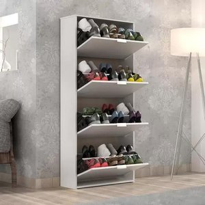 Sapateira Safira 4 Portas - Quarta Divisão:Branco