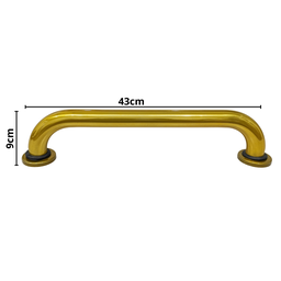 Alças Barra de Apoio 40cm Banheiro Idoso Deficiente Dourado - 5