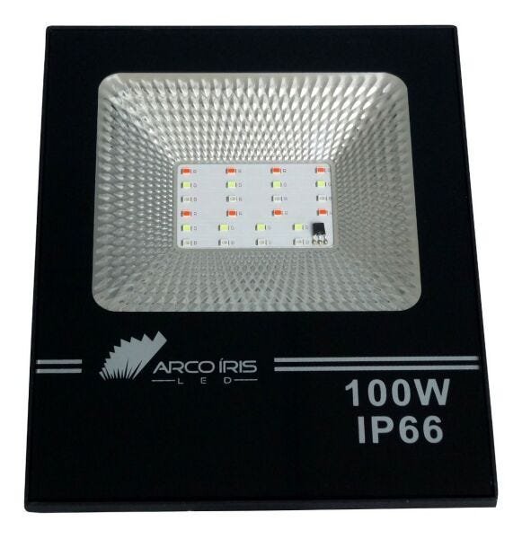 Reflectores Rgv 100w Refletor Led 100w Bivolt - com Controle Ip66 Floodlight Rbgw ...