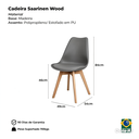 Ver imagem 6 de Kit 6 Cadeiras Polipropileno Saarinen Leda La Mobilia: Design Moderno para Sala de Jantar - Cinza