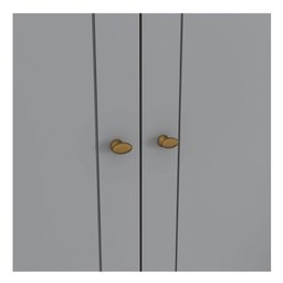 Guarda Roupa Casal Americano 6 Portas Cinza – Henn - 3