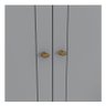 Guarda Roupa Casal Americano 6 Portas Cinza – Henn - 3