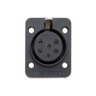 Conector 6 polos, fêmea retangular preto AP-6-21 Amphenol - 1