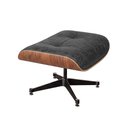 Ver imagem 6 de Poltrona Charles Eames com Puff Couro Envelhecido Linha Premium Design Atemporal Sala Luxo - Preto