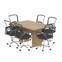 Ver imagem 1 de Mesa de Reunião para Escritório 136x90cm Me4191 Tecnomóbili