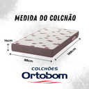 Ver imagem 4 de Bicama 3 Gavetas Esmeralda Cor Mel + 2 Colchões Ortobom D28