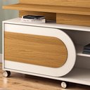 Ver imagem 4 de Estante Painel para TV 55 pol 136cm 1 Porta Mars B01 Cinamomo Off White - Lyam Decor
