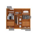 Ver imagem 5 de Guarda Roupa 6 Portas (2 Ripadas) e 6 Gavetas Atenas Cinamomo - Conquista