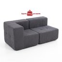 Ver imagem 7 de Sofá Modular Sync 2 Lugares com Canto 172cm Titânio Kappesberg