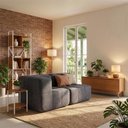 Ver imagem 1 de Sofá Modular Sync 2 Lugares com Canto 172cm Titânio Kappesberg