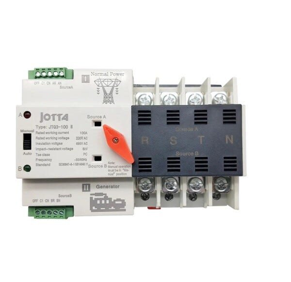 Chave Transferência Automático Interruptor Ats W2R 100A 4p - Bivolt - 3