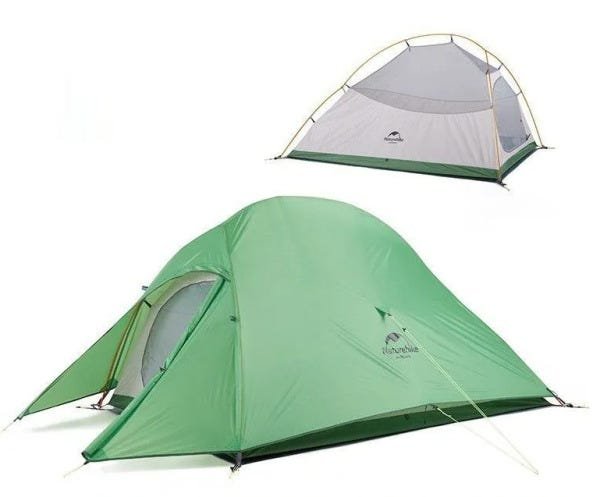 Barraca Ultralight Cloud Up 2 Pessoas Naturehike com Footprint - Verde - 2