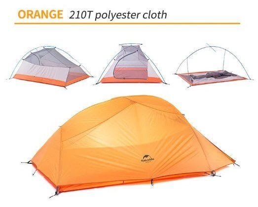 Barraca Ultralight Cloud Up 2 Pessoas Naturehike com Footprint - Verde - 3